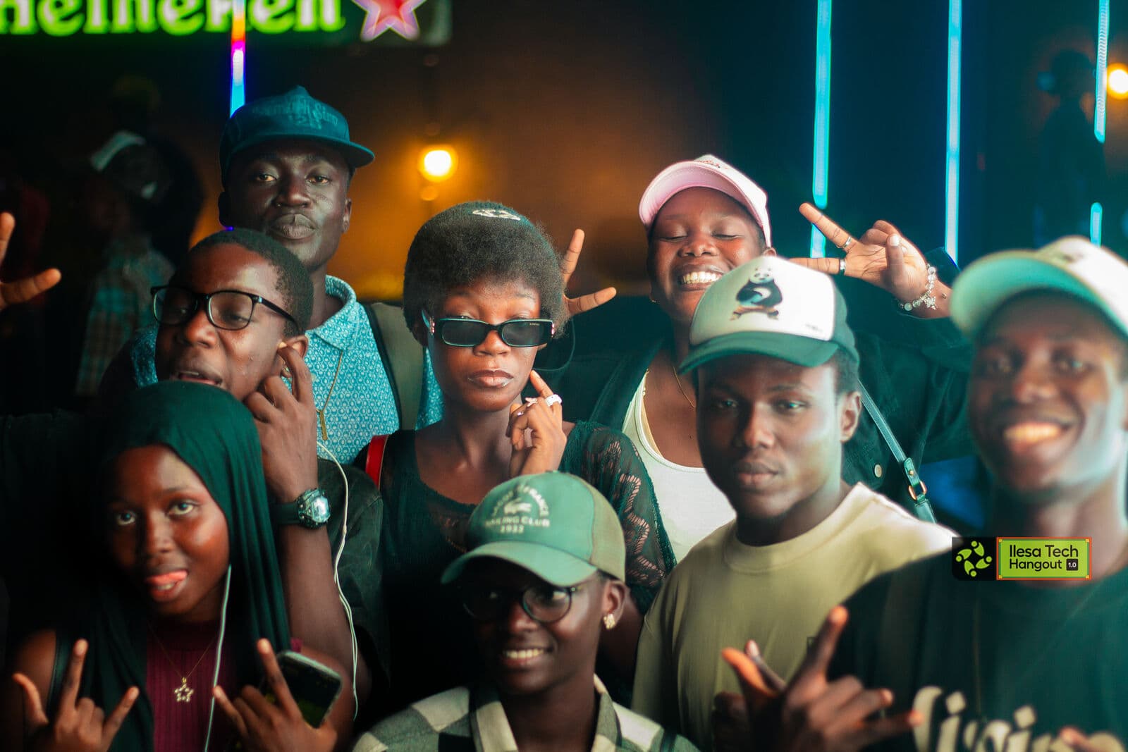 People connecting at an Ilesa Tech community gathering